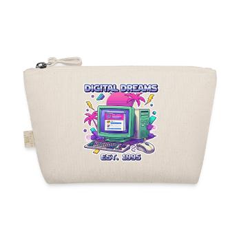 Digital Dreams 1995 – Vintage PC Design - Bio-Täschchen - Natur - Vorne