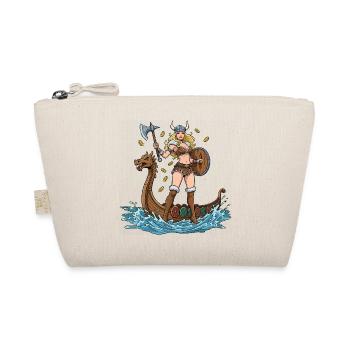 Norway Viking pinup - Organic Pouch - nature - Front