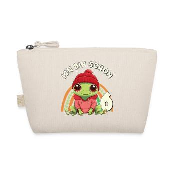 6e anniversaire Grenouille arc-en-ciel mignonne mignonne - Trousse biologique - nature - Devant