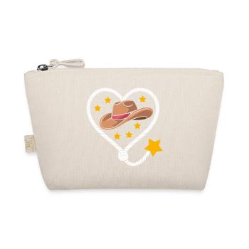 Heart Hat Star Western - Organic Pouch - nature - Front