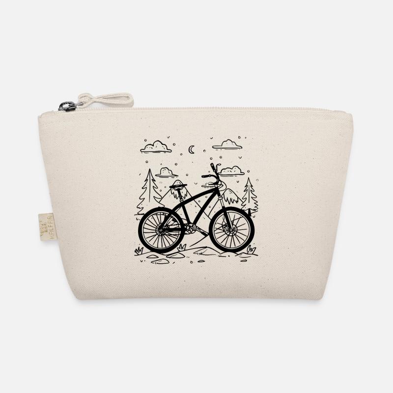 Mountain Biking Comic Style Organic Pouch