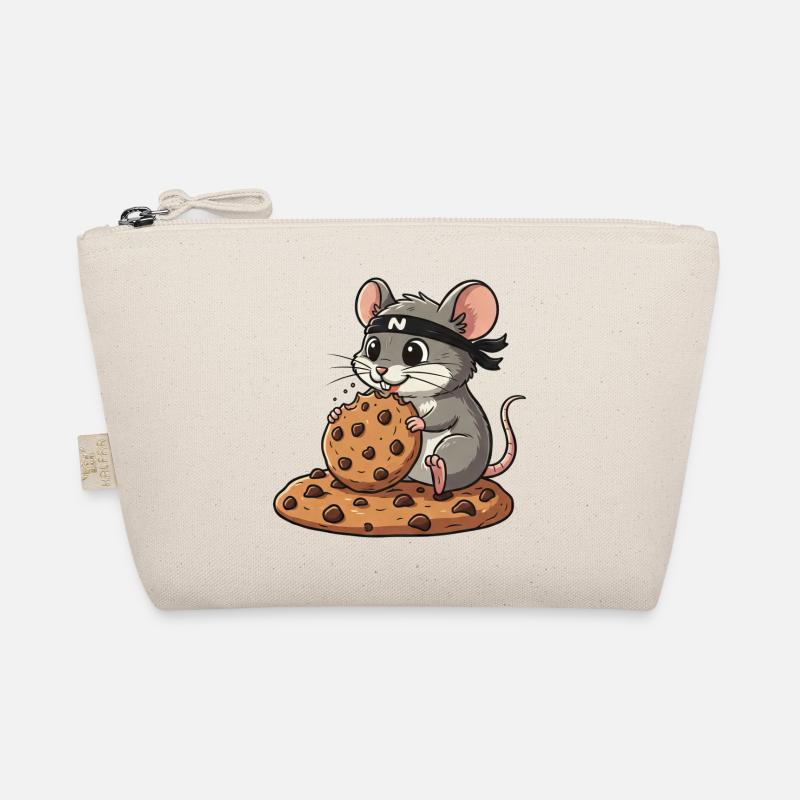 Cute Mouse Cookie Ninja Cartoon Candy Snack Organic Pouch