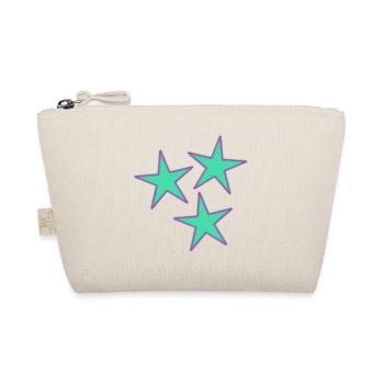 STAR. VALENTINSTAG. HERZ. ICH LIEBE DICH. ICH LIEBE - Bio-Täschchen - Natur - Vorne