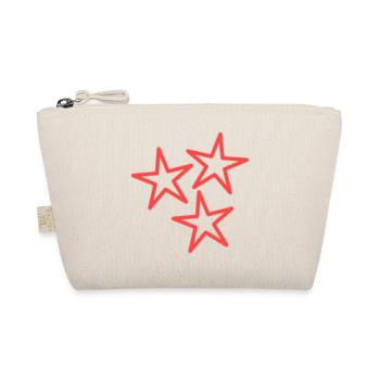 STAR. VALENTINSTAG. HERZ. ICH LIEBE DICH. ICH LIEBE - Bio-Täschchen - Natur - Vorne