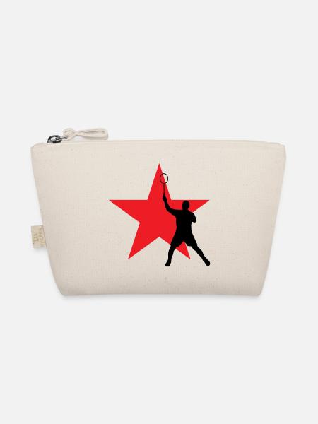 Badminton - Sport - Racket - Organic Pouch - nature - Front