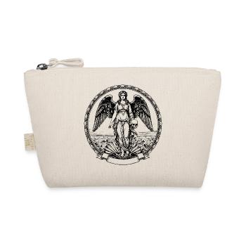 illustration of winged angel with skull - Organic Pouch - nature - Front