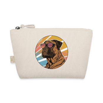 Bouledogue rétro avec lunettes de soleil - Trousse biologique - nature - Devant