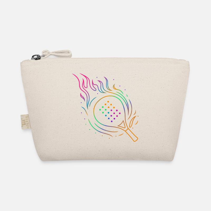 Padel avec design de raquette enflammée Trousse biologique