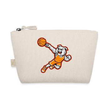 Bulldog Basketball Dunk Mascot - Organic Pouch - nature - Front