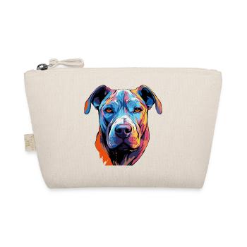 Hund Comic Pop Art - Bio-Täschchen - Natur - Vorne