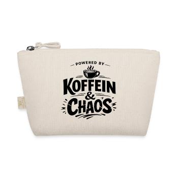 Propulsé par la caféine et le chaos – Chemise Coffee Saying - Trousse biologique - nature - Devant