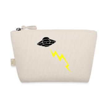 UFO Invasion Lightning Attack Alien Vector - Organic Pouch - nature - Front