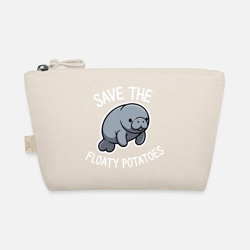 Cute Manatee Save the Floaty Potatoes  Organic Pouch