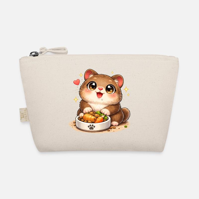 Kuschelkatzemit Futternapf Bio-Täschchen