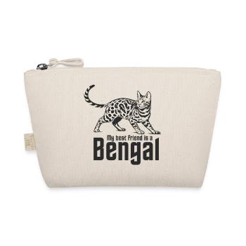 Bengal "Best friend" - Bio-Täschchen - Natur - Vorne
