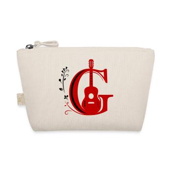 Initial c with guitar - Organic Pouch - nature - Front
