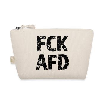 FCK AFD Bold Text Graphic - Organic Pouch - nature - Front