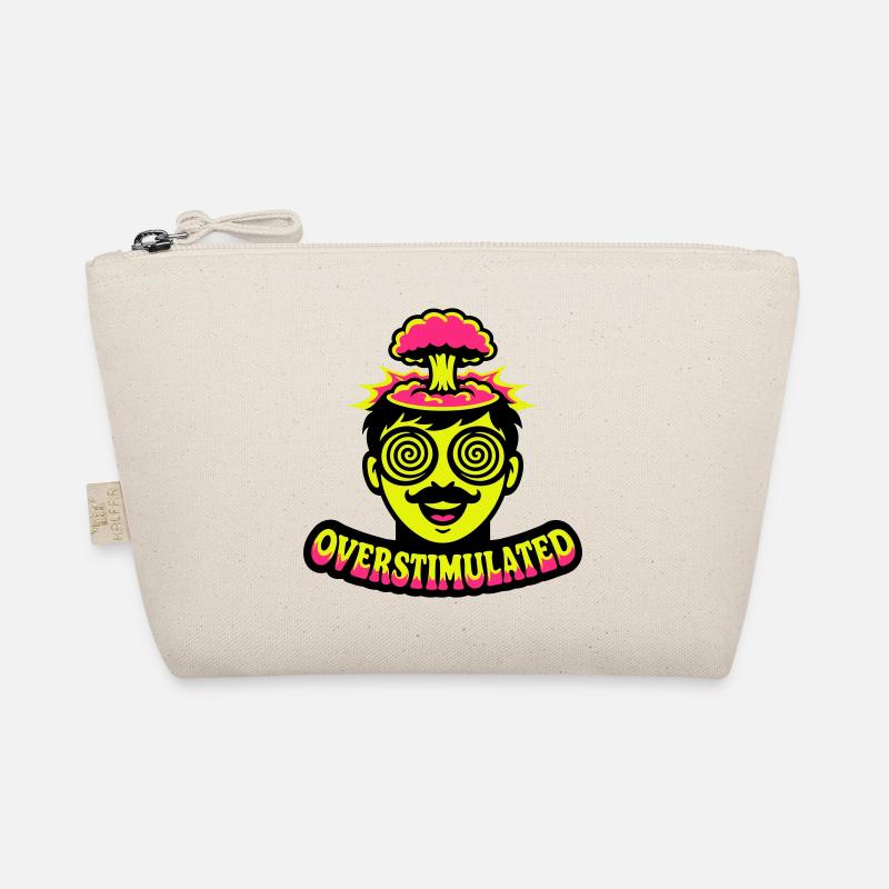 Overstimulated Neon Head Organic Pouch