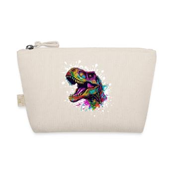 Colorful Dino Splatter - Organic Pouch - nature - Front