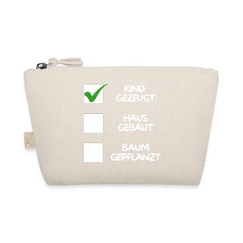 Enfant conçu (maison construite, arbre planté) blanc - Trousse biologique - nature - Devant