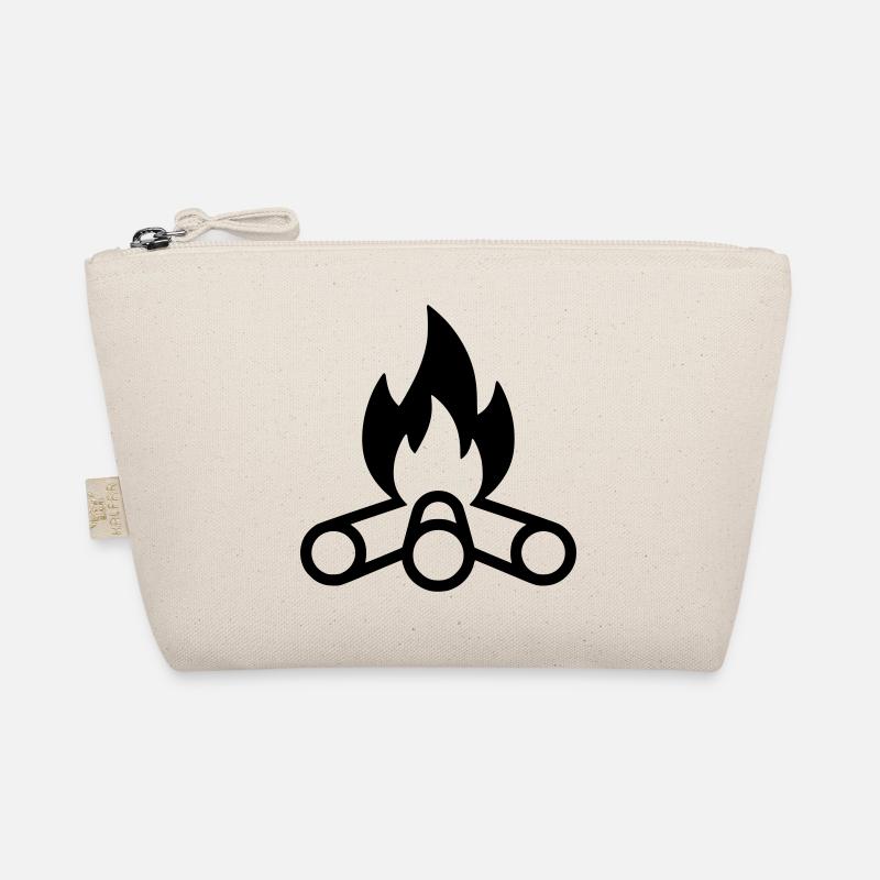 Campfire Flames Icon Organic Pouch