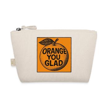 Orange You Glad Pun Tee - Organic Pouch - nature - Front