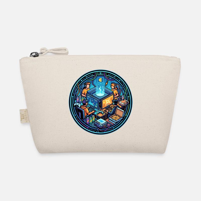 Équipe de jeu Neon Gaming Lanparty dans le logo Cyberspace Gamer Trousse biologique