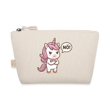 Licorne mignonne Pas Drôle de Dicton - Trousse biologique - nature - Devant