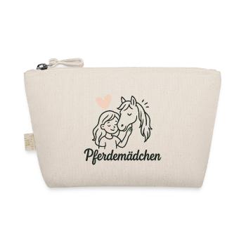 Horse Girl Heart Horse - Organic Pouch - nature - Front