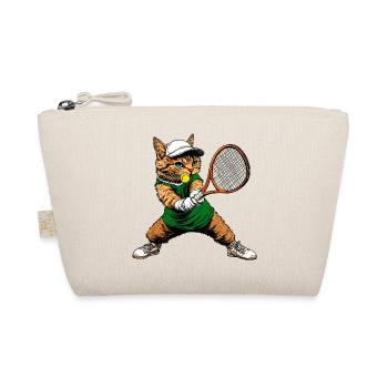 Katzen Tennis - Bio-Täschchen - Natur - Vorne