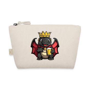 Dinosaur Stegosaurus Beer King - Organic Pouch - nature - Front