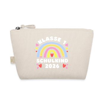 Enfant scolaire 2026 - Arc-en-ciel avec stylo - Classe 1re - Trousse biologique - nature - Devant