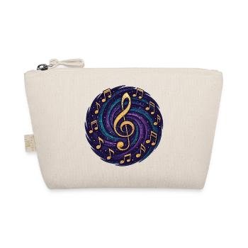 Cosmic Musical Notes - Organic Pouch - nature - Front