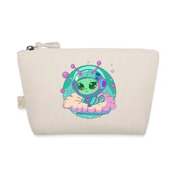Pastel Astronaut Alien on Cloud - Organic Pouch - nature - Front