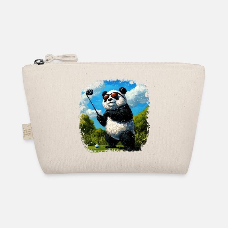 Pandas Golf - Bio-Täschchen - Natur