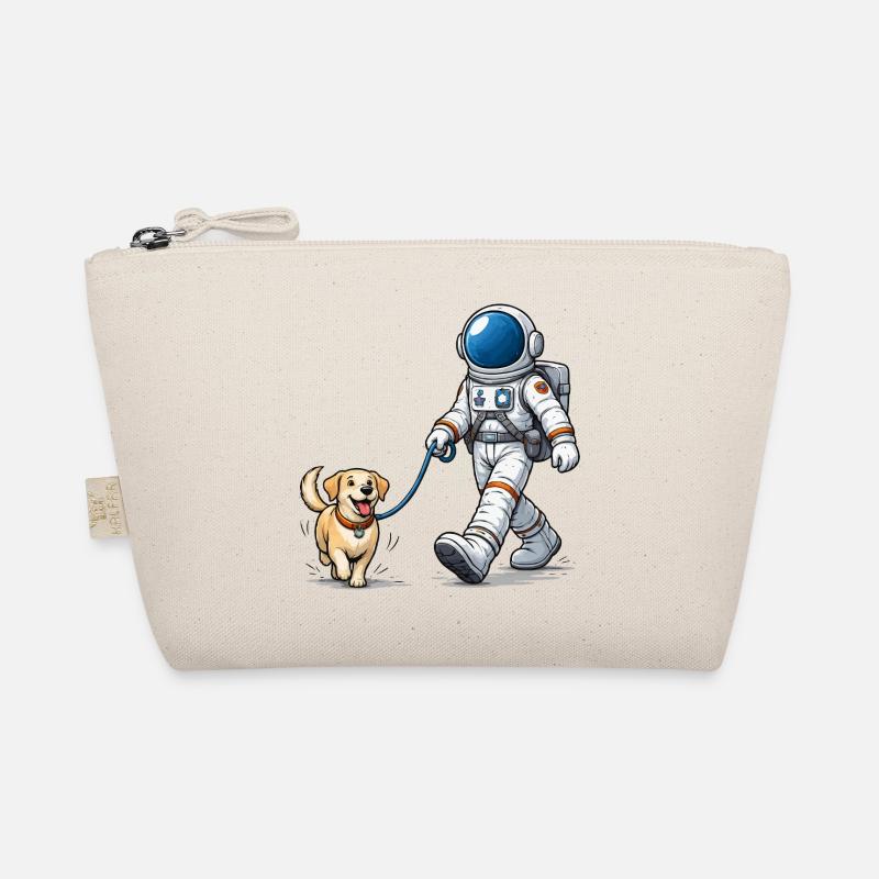 Astronaut mit seinem Hund Gassi  Bio-Täschchen