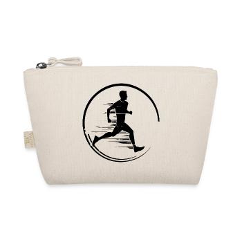 Running Marathon Frau Silhouette - Bio-Täschchen - Natur - Vorne