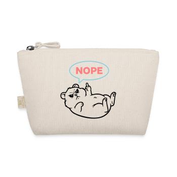 Hamster Nope Comic Sprechblase - Bio-Täschchen - Natur - Vorne