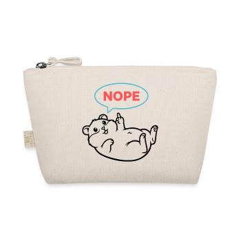 Hamster Nope Comic Farbig - Bio-Täschchen - Natur - Vorne