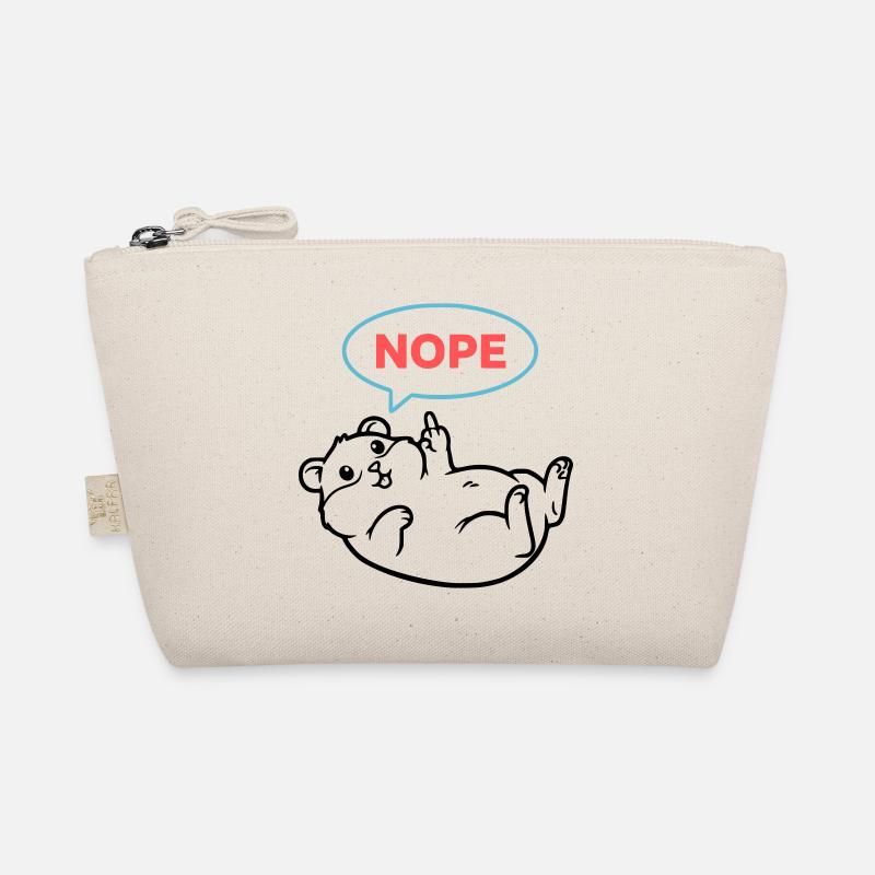 Hamster Nope Comic Farbig Bio-Täschchen