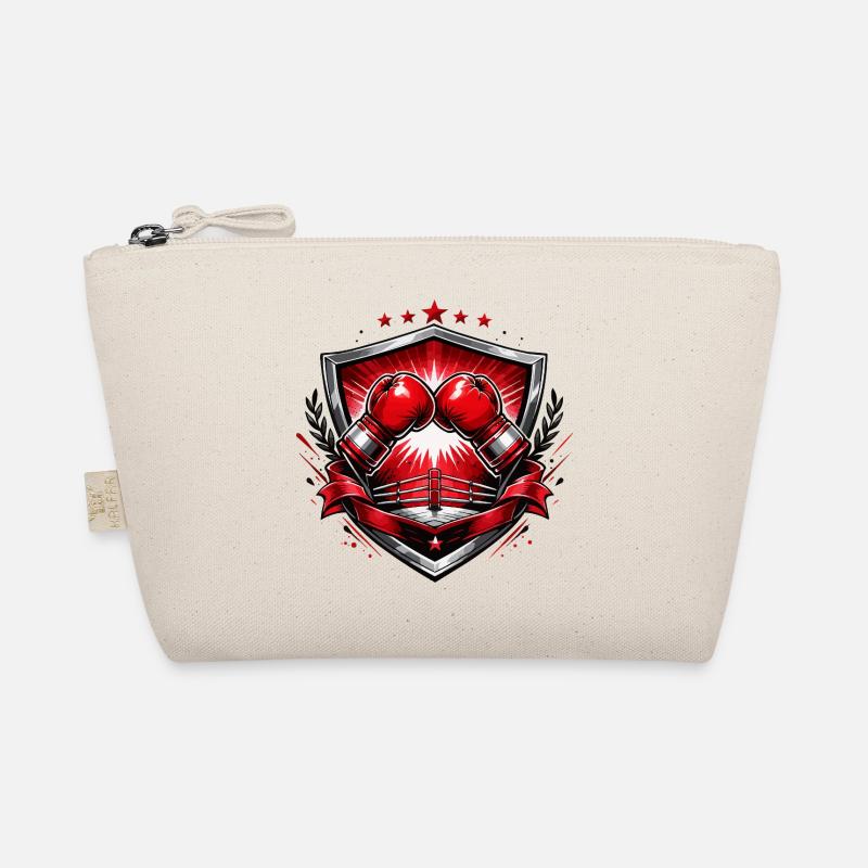 Boxing Gloves Crest Organic Pouch
