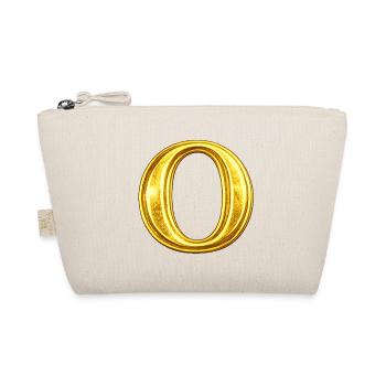 Gold Ring-O Design - Organic Pouch - nature - Front