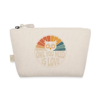 Owl Owl You Need Is Love Owl Love Valentine's Day - Organic Pouch - nature - Front