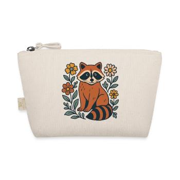 Red Panda in the Flower Circle - Organic Pouch - nature - Front
