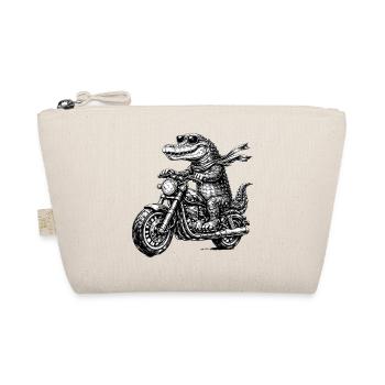 Crocodile rocker sur moto - Trousse biologique - nature - Devant
