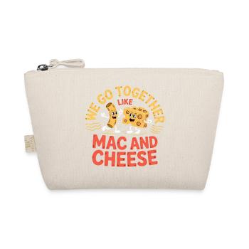 Mac and Cheese Best Friends Couple Design - Organic Pouch - nature - Front