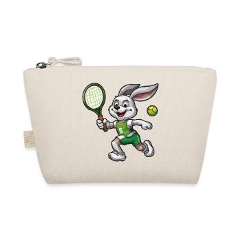 Hoppel Tennis Aufschlagheld - Bio-Täschchen - Natur - Vorne