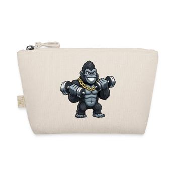 Gorilla strength trainer in cartoon style - Organic Pouch - nature - Front