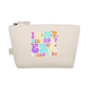 40th Birthday Retro Vintage Gift - Organic Pouch - nature - Front