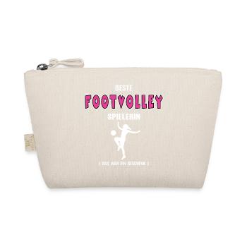Best Footvolley Player Female Footvolleyer - Organic Pouch - nature - Front